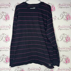 Vans long sleeve shirt top striped black pink stripes unisex men’s women shirt